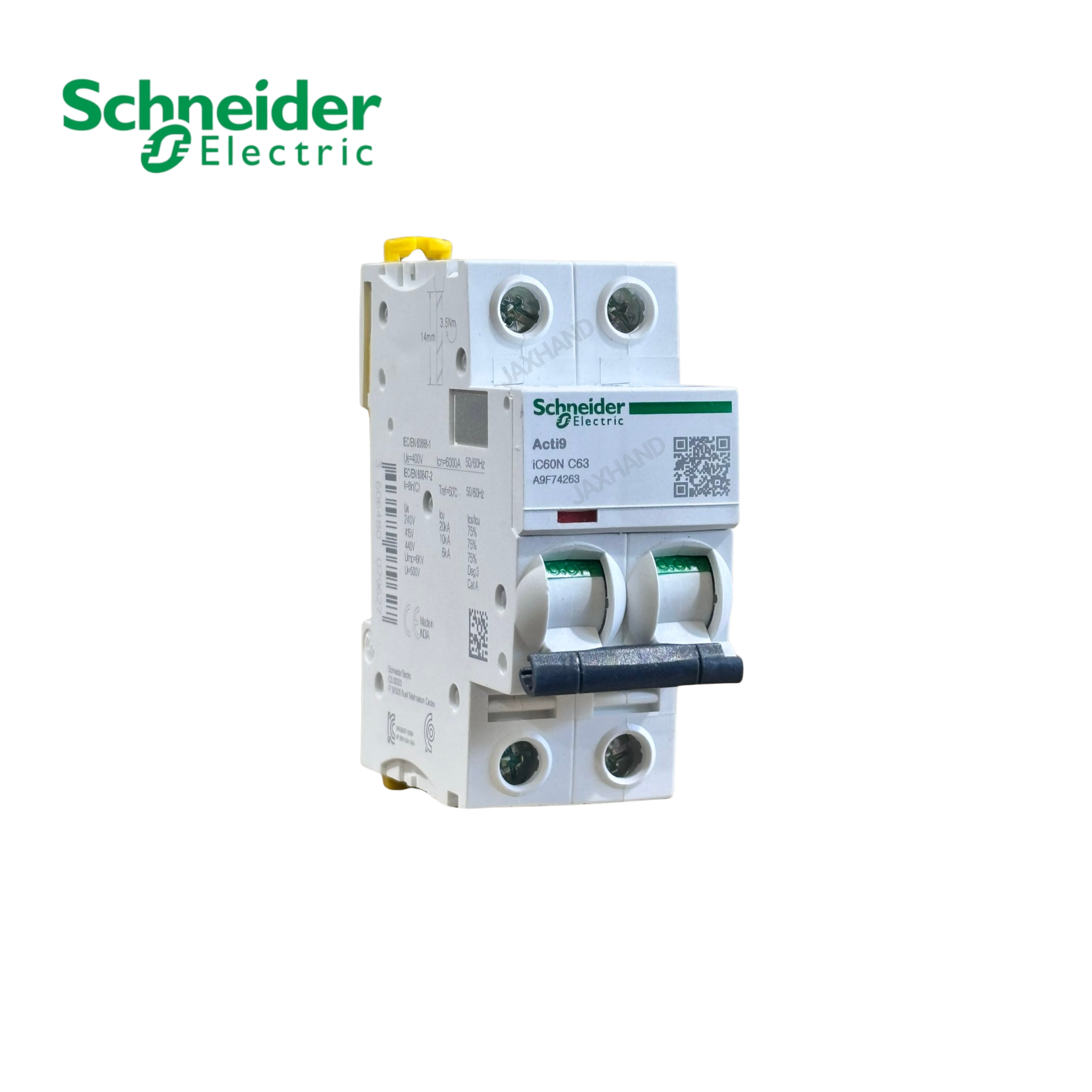 Schneider AC/DC Miniature Circuit Breaker 2Poles 2A - 63A