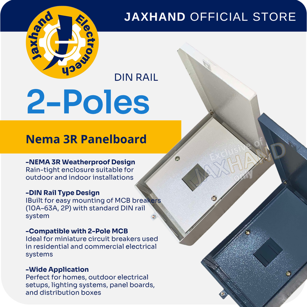 Nema 3R Panelboard Din Rail Type for MCB -  2poles