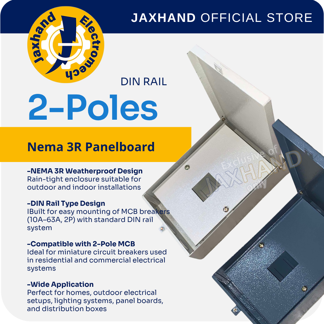 Nema 3R Panelboard Din Rail Type for MCB -  2poles