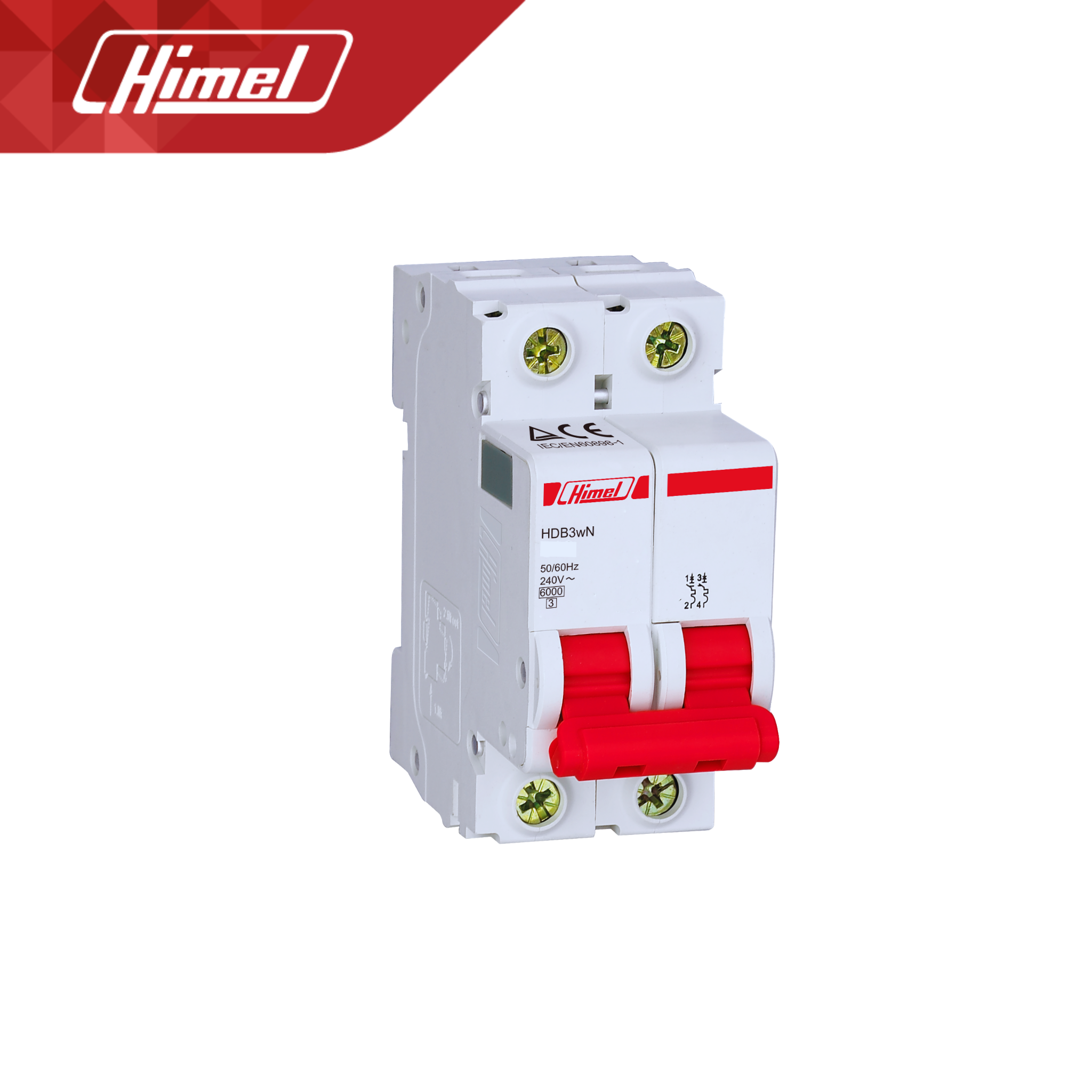 Himel Miniature Circuit Breaker 3 Poles 2A to 63A HDM3W