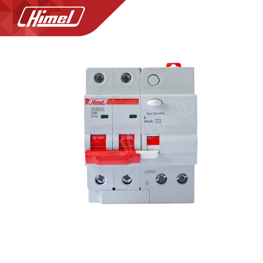 Himel Residual Operated Circuit Breaker 2 Poles 6A to 63A HDB9