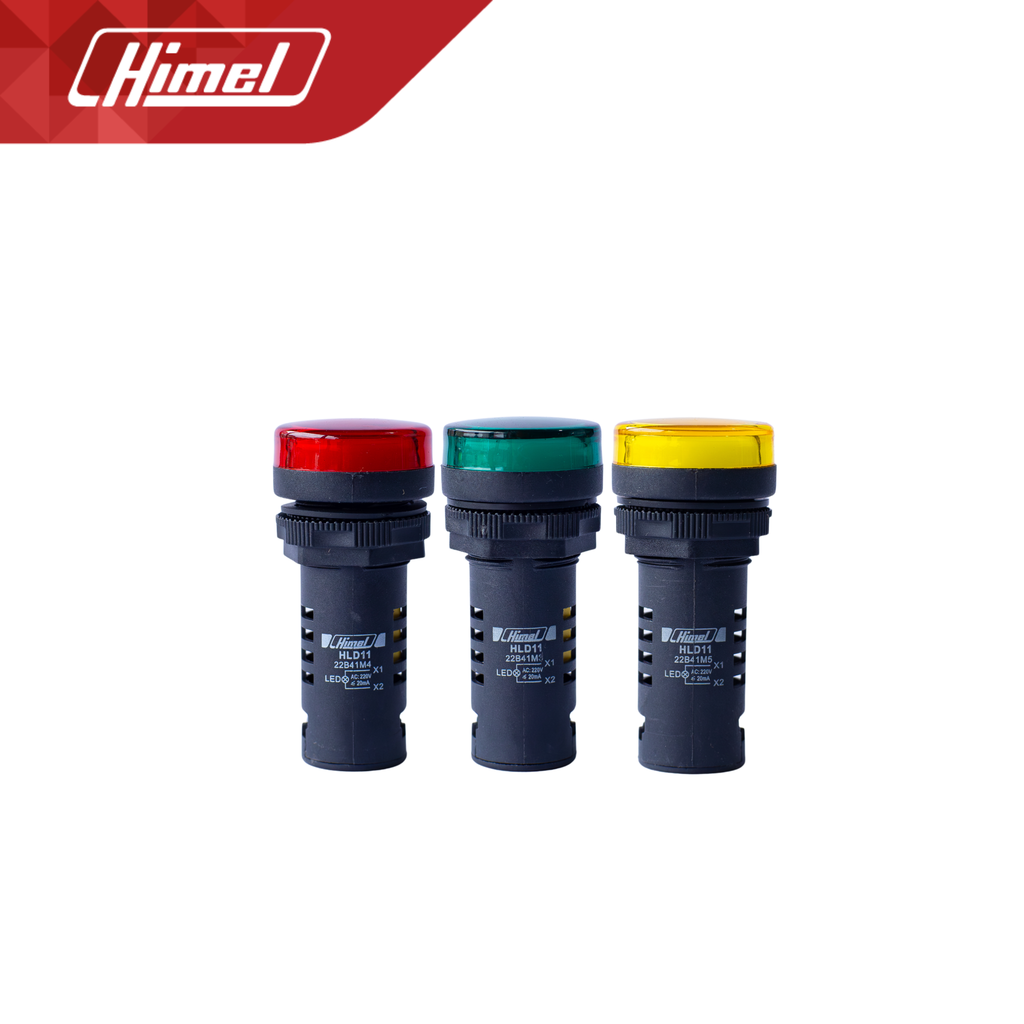 Himel Pilot Light Yellow Red Green 220V Long Type