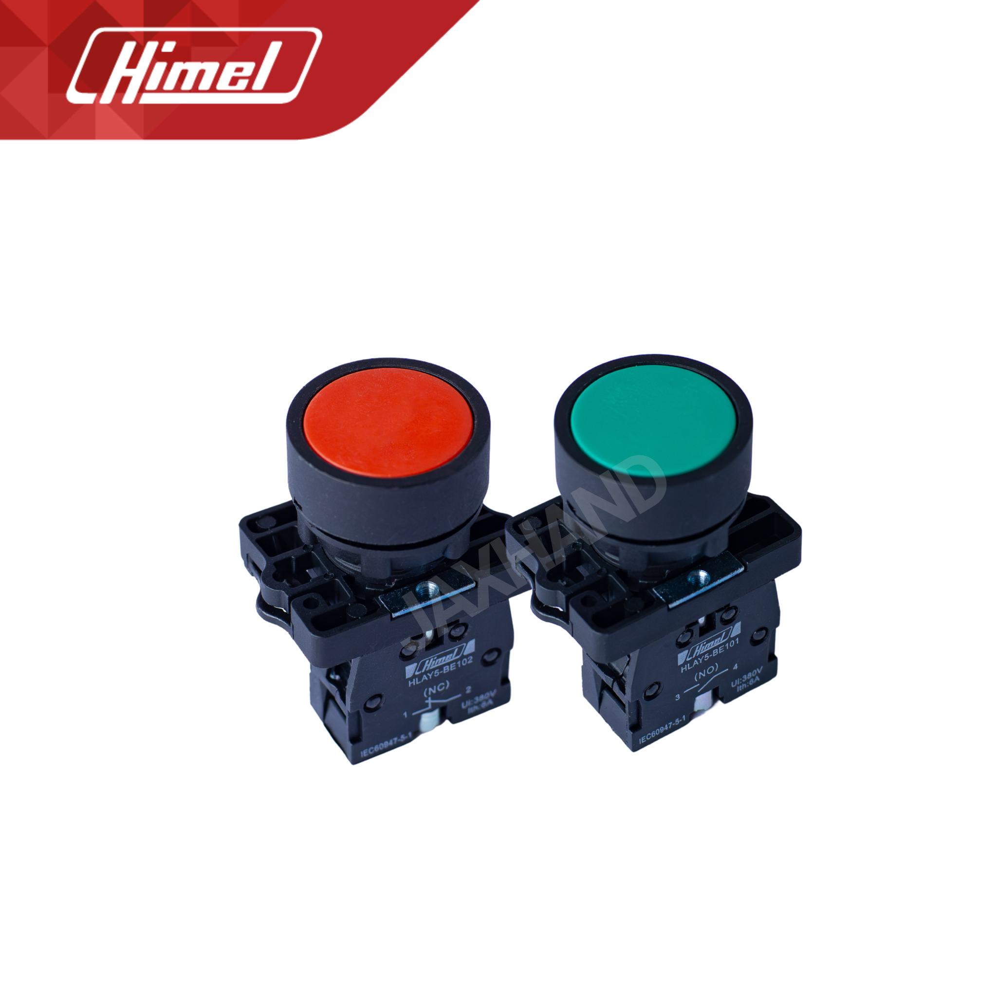 Himel Push Button Hlay5 22mm 220V AC/DC Latching Type Red | Green
